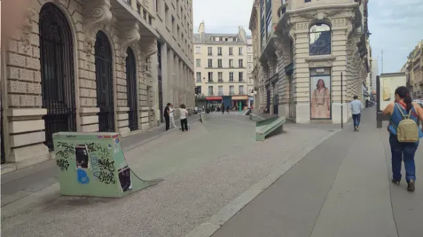 image of Street-park rue Réaumur, spot of Glisse Urb